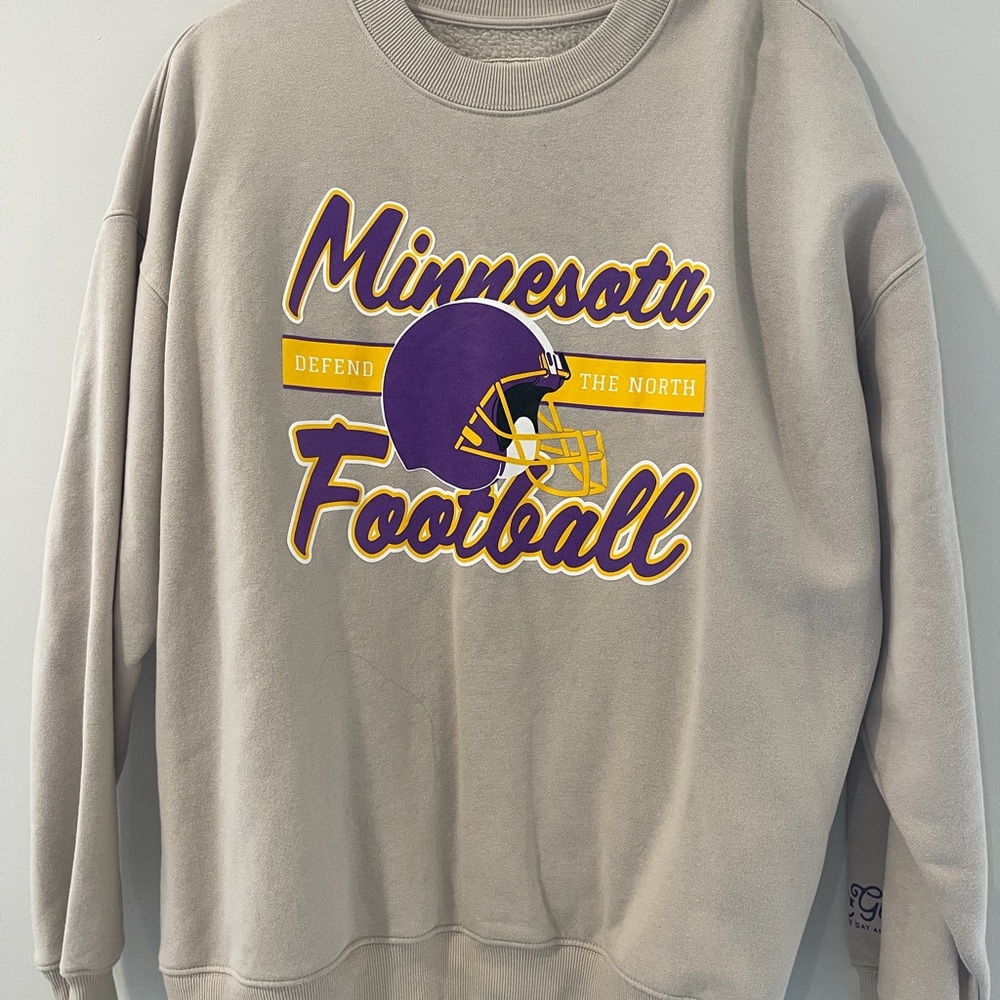 Fangirl tan Minnesota Football Sweatshirt